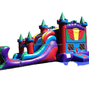CHIKUN CK 32 Castillo Inflable Comercial con Temática de Superhéroes para Niños, Combo de Brincolín, Tobogán y Zona de Juegos - Product Image 1