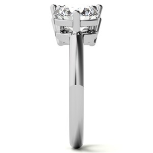 2.75TCW Emerald Cut And Round Brilliant Cut VVS1 Moissanite Engagement <b>Ring</b> Toi Et Moi <b>Ring</b> 10K White Gold <b>Two</b> <b>Stone</b> Wedding Rin - Product Image 4