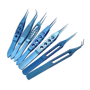 คีมจับแบบมีฟันสำหรับจักษุแพทย์ ทำจากไทเทเนียม 1×2 ฟัน คีมหนีบสำหรับงานทันตกรรม เครื่องมือผ่าตัดขนาดเล็ก คีมจับสำหรับดวงตา 1 ชิ้น ใช้ซ้ำได้ - Product Image 1