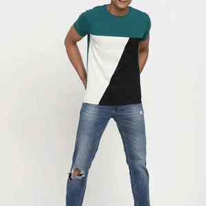 Camiseta Deportiva de Algodón y Elastano para Hombre, de Secado Rápido, Ajustada, para Entrenamiento, Deportes, Lisa - Product Image 3