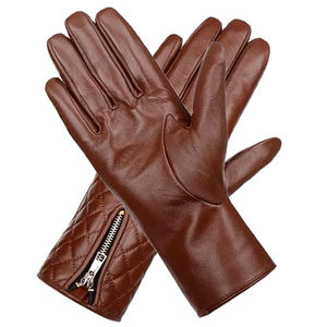 Gants de conduite en cuir véritable, design doux au toucher, respirants, ajustement fluide pour femmes, équitation - Product Image 4