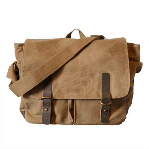 Custom Canvas Messenger <b>Bag</b> Vintage Crossbody Shoulder Satchel Durable School <b>Work</b> Laptop <b>Bag</b> for Men Women OEM Bulk DirectSales - Product Image 5