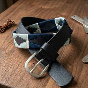 Wholesale Custom Genuine <b>Leather</b> Polo Belt Handcrafted Equestrian <b>Woven</b> Belt Custom Embossed Logo Polo Belts <b>Bags</b> Case LPB-0107 - Product Image 3