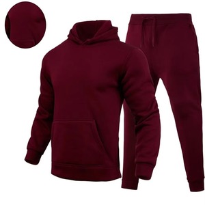 Conjunto Deportivo para Hombre de 2 Piezas, Color Sólido, Sudadera con Capucha y Pantalones Deportivos, Conjunto de Jogging de Manga Larga - Product Image 6