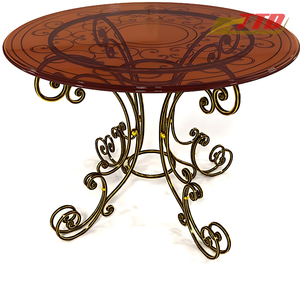 Ensemble de meubles classiques en fer forgé, table et chaises, pour jardin, patio, cour, repas et applications décoratives - Product Image 2