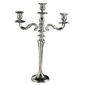 Impressionnant qualité Vintage métal aluminium 3 bras candélabres argent fini bougie support pièce maîtresse Table décorer maison et mariage - Product Image 1