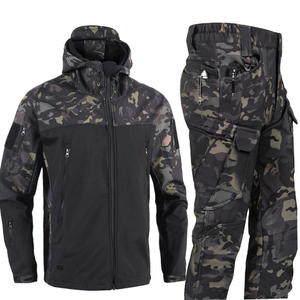 Conjunto de Chaqueta y Pantalones de Trabajo de Alta Visibilidad con Camuflaje para Hombre, con Capucha, Múltiples Bolsillos, Transpirable, Certificado CE para Uso en Exteriores - Product Image 3