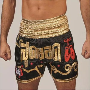Pantalones Cortos de Kick Boxing Elásticos para Muay Thai, Artes Marciales, Personalizados de Fábrica, al por Mayor, Lisos, con Marca Personalizada, para Hombres, Mujeres y Niños - Product Image 2