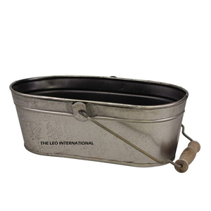 Royal Eco-Friendly Outdoor Indoor Decor Metal Customized Printed Christmas <b>Bucket</b> Blank Sublimation At <b>Cheap</b> Rate - Product Image 3