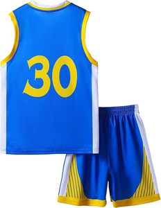Ensemble de maillots de basket-ball pour enfants de 6 à 16 ans, costume de joueur de basket-ball, débardeur et short de sport pour garçons et filles - Product Image 2