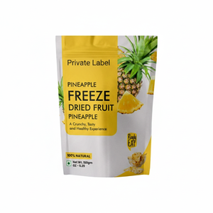 Tranches d'ananas lyophilisées biologiques, fruits secs, collations saines, qualité export en vrac - Product Image 1