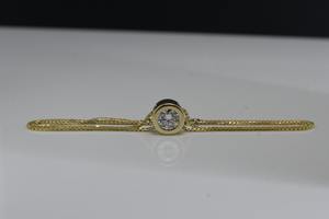 Collier pour femme en or jaune 14 carats avec diamant de laboratoire 2 carats DEF VS1, taille ronde, serti clos, pendentif solitaire - Product Image 6