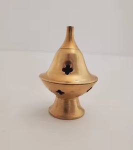Gold Metal Incense <b>Burner</b> Minimal Style Perfect <b>for</b> Home Decor Meditation Temple and Office Use Wholesale Price - Product Image 6