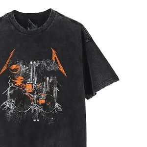 เสื้อยืดโอเวอร์ไซส์พิมพ์ลายคุณภาพสูง ผ้าฝ้าย 100% สำหรับผู้ชาย ระบายอากาศได้ดี ไม่ยับ แห้งเร็ว ปรับแต่งได้ - Product Image 3