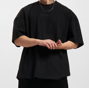 Camiseta Casual de Jersey 100% Algodón de Alta Calidad para Hombre, Diseño en Blanco para Impresión Digital, Corte Holgado y Ligero, con Logotipo Personalizado - Product Image 2