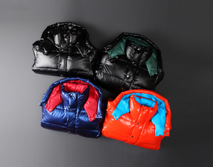 High Quality Men's Long <b>Thin</b> Bubble <b>Jacket</b> <b>Waterproof</b> Latest Fashion Style Customized Logo Wholesale Price Custom Sizes Shining - Product Image 2