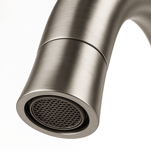 Rubinetto da Bagno a 3 Fori con Finitura Nichel Spazzolato, 8 Pollici, 2 Maniglie, Design a 3 Fori con Doccetta Estraibile a 360 Gradi e Scarico Pop-up - Product Image 6