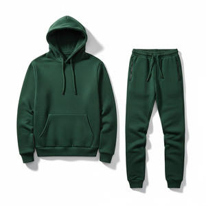 Conjunto Deportivo de Otoño/Invierno 2025 para Mujer, Sudadera con Capucha Forrada de Felpa, Color Sólido, 100% Algodón, Antibacteriano - Product Image 3