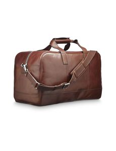 Bolsa de Viaje Unisex de Cuero Genuino con Cierre de Cremallera, Asa Suave, 36-55L, Bolsa de Fin de Semana - Product Image 3