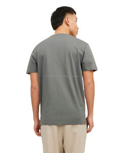 T-shirt unisexe de luxe en coton épais de qualité supérieure, personnalisable avec logo, col uni, t-shirt oversize respirant pour homme - Product Image 2