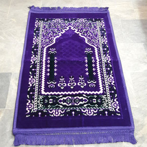 Alfombra de Oración Musulmana Transpirable, Impermeable, Antideslizante, de Secado Rápido, con Borde en Blanco, en Varios Colores, de Espuma Suave y Sedosa, Plegable y Portátil - Product Image 6