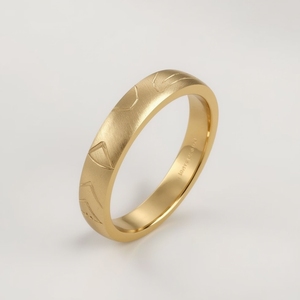 แหวนหมั้นทองคำแท้ 18K ชุบโรเดียม ลายภูเขา สุดหรู สำหรับผู้หญิง เครื่องประดับชั้นดีทันสมัย ของขวัญแต่งงานแบบ OEM - Product Image 1