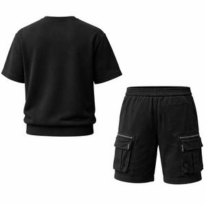 ชุดเซ็ตเสื้อยืดแขนยาวและกางเกงขาสั้นสำหรับผู้ชาย แบรนด์ดัง รุ่นใหม่ประจำฤดูร้อน/ฤดูใบไม้ผลิ ชุดลำลองสองชิ้น - Product Image 2