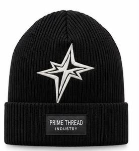 Bonnet tricoté unisexe 100 % acrylique personnalisé avec logo, bonnet d'hiver à revers, bonnet en tricot OEM pour l'extérieur – Vente chaude - Product Image 1