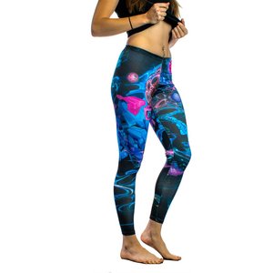 Vêtements de fitness pour femmes à taille haute OEM, nouvelle arrivée, pantalons de yoga avec poches, leggings de sport avec motif imprimé - Product Image 1