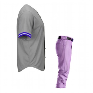 SPINE CRAFT Ensembles d'uniformes de baseball 100% coton, séchage rapide, anti-UV, respirant, en maille, vêtements de sport de haute qualité - Product Image 5