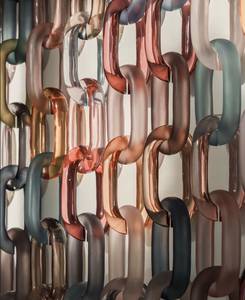 งานฝีมือ FAIZA CRAFT ศิลปะสมัยใหม่แบบสะท้อนแสง ผ้าม่านแขวนผนังเรซิ่นแนวตั้งหลากสีสัน |   ห้องเชนลิงค์รูม - Product Image 2