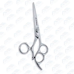 Ciseaux de coiffure professionnels en acier inoxydable, instruments de beauté, ciseaux de coupe de cheveux avec poignée à 3 anneaux pour hommes - Product Image 4