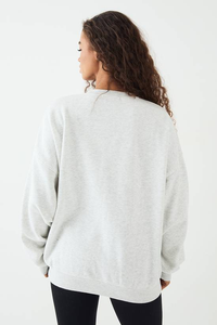 Sudadera de Forro Polar Personalizable para Mujer, Invierno, Larga, Lisa, de Algodón, Hombros Caídos, Cuello Redondo, Alta Calidad - Product Image 5