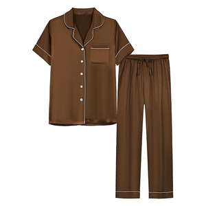 Women Nightwear Pajama Set Breathable Cotton Blend Sleepwear Relaxed Fit Homewear OEM ODM Custom Design Export Quality Supplier - Product Image 5