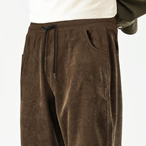 Pantalon ample à jambes larges pour homme, style décontracté printemps-été, streetwear, grande taille, coupe droite, couleur unie, longueur intégrale - Product Image 2