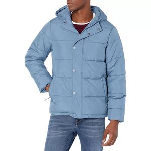 Veste matelassée pour hommes, manteau d'hiver matelassé chaud à capuche, veste matelassée légère et isolée, veste chaude d'hiver - Product Image 3