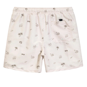 Shorts de plage imprimés pour hommes, séchage rapide, respirants, caleçons de bain, taille élastique, cordon de serrage, décontractés, été, poche latérale, poche arrière - Product Image 2