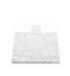Tabla de cortar de mármol de la mejor calidad con diseño de hoja y asa con orificio, tabla de cortar de mármol. - Product Image 2