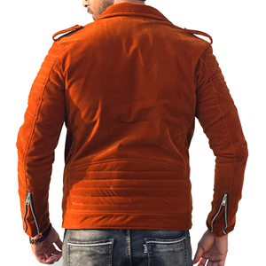 Vestes d'hiver en velours pour hommes, col montant, logo frontal, grande taille, sur mesure, de haute qualité, vente en gros OEM, tailles personnalisables - Product Image 2