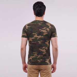 Camisetas de Hombre con Cuello en V y Rayas Naranjas, Camisetas de Punto Ajustadas de Verano, Camisetas de Manga Corta Informales para Hombre - Product Image 5