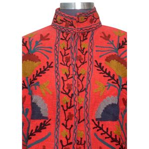 New Trending Handmade Suzani Embroidery TNT <b>Jacket</b> for Women Breathable Cotton Unisex Coat Ethnic <b>Short</b> <b>Jacket</b> for women Gifts - Product Image 3