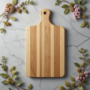 Planches à découper en bois dur naturel faites à la main, parfaites pour la préparation culinaire, la découpe et la tranche des légumes. - Product Image 6