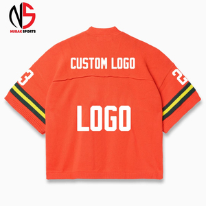 เสื้อเจอร์ซีย์ทรงบ็อกซี่พิมพ์ลายคุณภาพสูงสำหรับผู้ชาย ผลิตจากผ้าตาข่าย น้ำหนักเบา ระบายอากาศได้ดี คอวี ทรงบ็อกซี่ สไตล์สตรีทแวร์ รับทำโลโก้ตามสั่ง OEM 2026 - Product Image 4