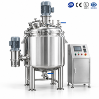 Cuve de mélange en acier inoxydable SUS304 de 30 L avec homogénéisateur à cisaillement élevé pour l'industrie alimentaire, cosmétique et chimique