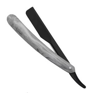 Rasoir droit chirurgical Morje, lame en acier inoxydable, manche en bois, lame unique, pour usage en salon de coiffure, outil de rasage du visage masculin - Product Image 4