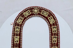 High Quality wholesale RSHRINE CHAIN <b>COLLARS</b> MASONIC SHRINER NOBLE CHAIN <b>COLLAR</b> WITH GOLD PLATED - Product Image 3