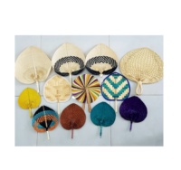 Éventail Bolga beige-jaune de qualité supérieure/éventails de décoration faits à la main africains pour l'artisanat événements de mariage décoration de cadeaux de ventilateur de fête
