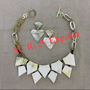 100% mejor calidad asegurada collar de cuerno de búfalo elegante joyería de oro bodas al por mayor toda la cantidad a granel M. R. S. EXPORTACIONES - Product Image 5