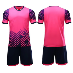 Uniforme de Fútbol Deportivo 100% Poliéster Malla Uniforme de Fútbol de la Mejor Calidad con Estampado Geométrico Transpirable en Venta - Product Image 2