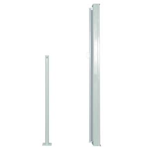 กันสาดสีเทาด้านข้างพับเก็บได้55.1 "x 118.1"-สำหรับร่มเงากลางแจ้งและการป้องกันแสงแดด - Product Image 3